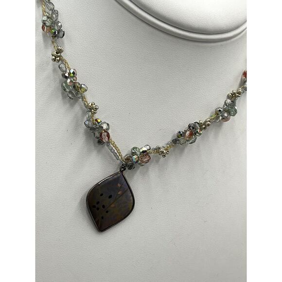 Holly Yashi Haiku Crystal Sterling Silver Crochet Choker Stretch Necklace - Picture 5 of 16